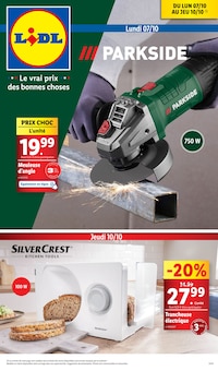 Prospectus Lidl de la semaine "Le vrai prix des bonnes choses" avec 1 pages, valide du 07/10/2024 au 10/10/2024 pour Lempdes et alentours