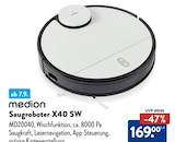 Saugroboter X40 SW von Medion für 169,00 € bei ALDI SÜD im Angebot Saugroboter X40 SW von Medion im aktuellen ALDI SÜD Prospekt