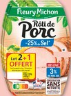 Rôti de Porc Cuit Conservation Sans Nitrite -25% de Sel - Fleury Michon dans le catalogue Netto