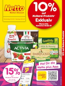 Aktueller Netto Marken-Discount Prospekt (Wismar, 2 Seiten zum blättern Netto Marken-Discount Prospekt 10% auf Molkerei-Produkte mit 2 Seiten