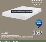 Matelas en mousse WELLPUR GLOMMA - WELLPUR en promo chez Jysk Saintes à 235,00 €