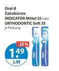Oral b im V-Markt Prospekt Zahnbürste INDICATOR Mittel 35 von Oral-B im aktuellen V-Markt Prospekt für 1,49 €