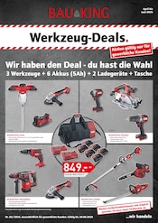 Bauking Baumarkt Prospekt der aktuellen Woche mit 2 Seiten, gültig von 01.04.2025 bis 30.06.2025, in Marl und Umgebung Aktueller Bauking Baumarkt Prospekt in Marl und Umgebung, "Werkzeug-Deals" mit 2 Seiten, 01.04.2025 - 30.06.2025