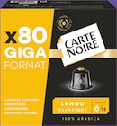 Capsules de café alu x80 Lungo Classique N°6 - Carte Noire en promo chez Intermarché Super Tourcoing à 17,99 €