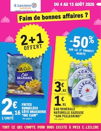 Catalogue Supermarchés E.Leclerc en cours à Dieppe et alentours, Faim de bonnes affaires ?, 12 pages, 04/08/2026 - 15/08/2026