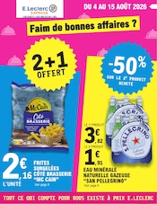 Catalogue E.Leclerc à Bellaing cette semaine, valable du 04/08/2026 au 15/08/2026 Prospectus E.Leclerc à Bellaing, "Faim de bonnes affaires ?", 12 pages de promos valables du 04/08/2026 au 15/08/2026