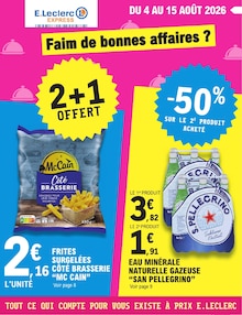 Catalogue E.Leclerc à Fameck cette semaine, valable du 04/08/2026 au 15/08/2026 Prospectus E.Leclerc à Fameck, "Faim de bonnes affaires ?", 12 pages de promos valables du 04/08/2026 au 15/08/2026