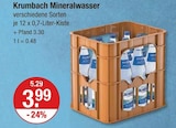 Mineralwasser von Krummbach im aktuellen V-Markt Prospekt für 3,99 €
