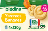 PETITS POTS DESSERTS POMMES BANANES BLÉDINA - BLEDINA dans le catalogue Auchan Hypermarché