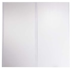 Lot de 2 portes de placard coulissantes décor blanc H. 120 x L. 120 cm - Cooke and Lewis en promo chez Brico Dépôt Béziers à 59,90 €