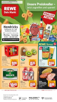 Aktueller REWE Prospekt "Dein Markt" Seite 1 von 35 Seiten für Gladbeck