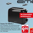 Toaster TO-128676.3 im Angebot bei E center in Lahr Toaster TO-128676.3 Angebote von Emerio bei E center Lahr für 9,99 €