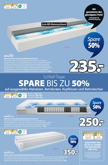 Matratze im aktuellen JYSK Prospekt (Nürnberg) Matratze im JYSK Prospekt "Scandinavian Sleeping & Living - SPARE BIS ZU 50%" mit 9 Seiten (Nürnberg)
