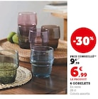 6 gobelets en promo chez Hyper U Saint-Raphaël à 6,99 €