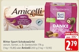 Ritter Sport Schokowürfel oder Amicelli Angebote von Ritter Sport bei EDEKA Kaiserslautern für 2,79 €