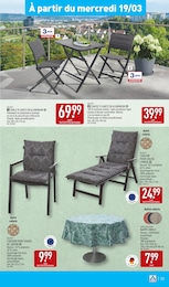 Offre Chaise de jardin pliante dans le catalogue Aldi du moment à la page 36