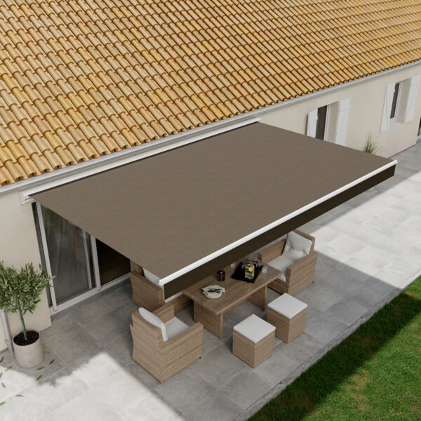 Store banne manuel 3,92 x 3 m avec semi coffre