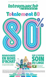 Prospectus Intermarché à Camon, "Totalement 80 80%", 32 pages de promos valables du 27/12/2024 au 05/01/2025