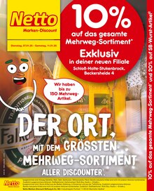 Netto Marken-Discount Prospekt "10% auf das gesamte Mehrweg-Sortiment" mit  Seiten (Schloß Holte-Stukenbrock)