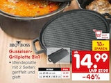 Gusseisen-Grillplatte 2in1 Ø 35 cm Angebote von BBQ Boss bei Netto Marken-Discount Mainz für 14,99 €