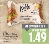Bio Mario Götze Pistazienschnitte von KoRo im aktuellen E center Prospekt für 1,49 €