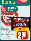 Mars Celebrations oder Snickers Minis im Angebot bei REWE in Mannheim Mars Celebrations oder Snickers Minis Angebote von Mars bei REWE Mannheim für 2,99 €