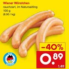 Netto Marken-Discount Burgheim - Wiener Würstchen Angebot im Prospekt Wiener Würstchen bei Netto Marken-Discount im Burgheim Prospekt für 0,89 €