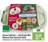 Aktuelles Unsere Heimat – echt & gut Bio Bioland-Eier Huhn & Hahn Angebot bei Marktkauf in Heilbronn ab 3,49 €
