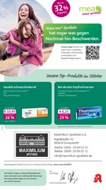 mea - meine apotheke Apotheken Prospekt der aktuellen Woche mit 4 Seiten, gültig von 01.10.2025 bis 31.10.2025, in Donauwörth und Umgebung Aktueller mea - meine apotheke Apotheken Prospekt in Donauwörth und Umgebung, "Unsere Oktober-Angebote" mit 4 Seiten, 01.10.2025 - 31.10.2025