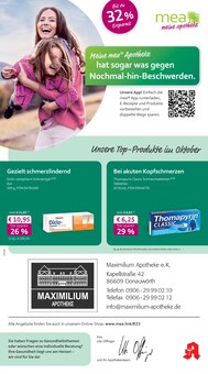 Aktueller mea - meine apotheke Prospekt "Unsere Oktober-Angebote" für Donauwörth Aktueller mea - meine apotheke Prospekt für Donauwörth mit Seiten