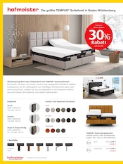 Aktueller hofmeister Prospekt mit Bett, "GROSSER TEMPUR® SONDERVERKAUF", Seite 4