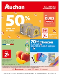 Prospectus Auchan Hypermarché à Pessac "Les duos gagnants !", 40 pages, 30/07/2024 - 05/08/2024