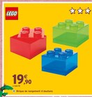 Brique de rangement 4 boutons - LEGO en promo chez Intermarché Brique de rangement 4 boutons - LEGO dans le catalogue Intermarché