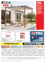 Prix et réduction Pergola dans le prospectus Brico Dépôt en cours Offre Pergola dans le catalogue Brico Dépôt du moment à la page 16