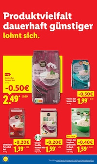 Reis im Lidl Prospekt "Der Preisführer macht Deutschland dauerhaft günstiger!" mit 34 Seiten (Düsseldorf)