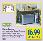 Mikrowellenregal von KESPER im aktuellen diska Prospekt für 16,99 €