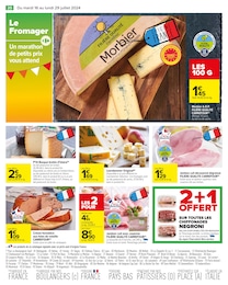Offre Jambon cuit dans le catalogue Carrefour du moment à la page 22