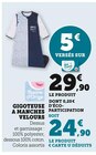 Gigoteuse à manches velours dans le catalogue Super U