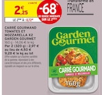 Carré gourmand tomates et mozzarella - GARDEN GOURMET en promo chez Intermarché Rennes à 0,72 €