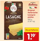 Original italienische Lasagneplatten von Mondo Italiano für 1,19 € bei Netto Marken-Discount im Angebot Original italienische Lasagneplatten von Mondo Italiano im aktuellen Netto Marken-Discount Prospekt