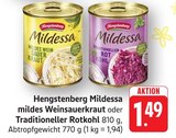 Mildessa mildes Weinsauerkraut Angebote von Hengstenberg bei E center Neustadt für 1,49 €