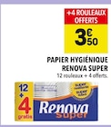 Papier Hygiénique - RENOVA SUPER à 3,50 € dans le catalogue Supeco