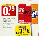 Coca Cola, Fanta, Sprite oder Mezzo Mix im Angebot bei WEZ in Bad Oeynhausen Coca Cola, Fanta, Sprite oder Mezzo Mix Angebote bei WEZ Bad Oeynhausen für 0,79 €