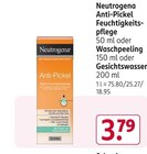 Anti-Pickel Feuchtigkeitspflege oder Waschpeeling oder Gesichtswasser von Neutrogena im aktuellen Rossmann Prospekt für 3,79 €