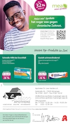 Apotheken Prospekt von mea - meine apotheke in Münsingen Aktueller mea - meine apotheke Apotheken Prospekt für Münsingen: Unsere Juni-Angebote mit 4} Seiten, 01.06.2026 - 30.06.2026