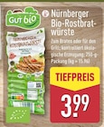 Nürnberger Bio-Rostbratwürste von Gut Bio für 3,99 € bei ALDI Nord im Angebot Nürnberger Bio-Rostbratwürste von Gut Bio im aktuellen ALDI Nord Prospekt