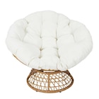 Fauteuil papasan blanc en promo chez B&M Niort à 99,99 €