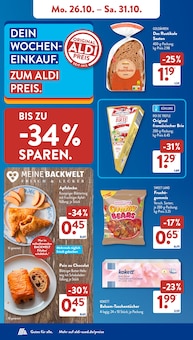 ALDI SÜD Prospekt der aktuellen Woche, gültig von 26.10.2026 bis 31.10.2026 Aktueller ALDI SÜD Prospekt "Gutes für Alle." mit 32 Seiten