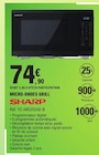 Micro-ondes Grill - Sharp - E.Leclerc à Bagneux Micro-ondes Grill - Sharp en promo chez E.Leclerc Bagneux à 74,90 €