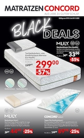 Matratze im Matratzen Concord Prospekt in Delmenhorst Aktueller Matratzen Concord Prospekt mit Matratze, "BLACK DEALS", Seite 1